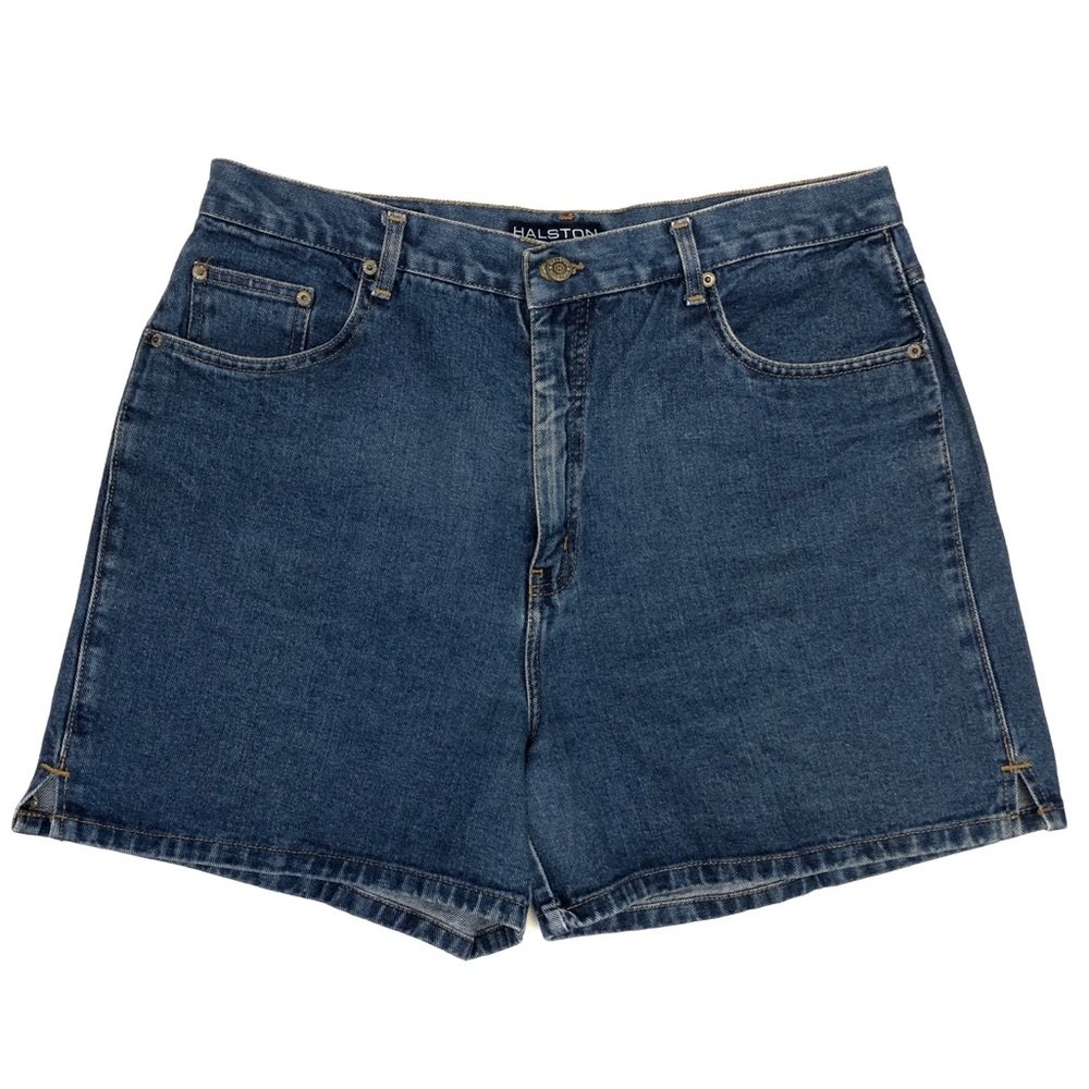 Halston Vintage Mom Jean Shorts Size 16